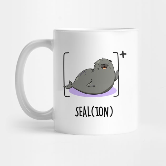 Seal Ion Cute Sea Lion Pun by punnybone